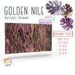 Golden Nile Shimmer Marble Pattern Acrylic Sheet