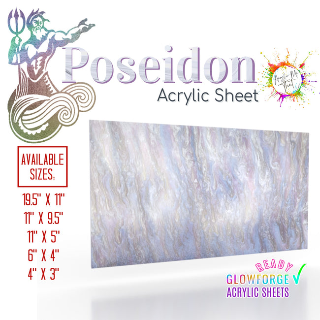 Poseidon Iridescent Marble Pearl Pattern Acrylic Sheet