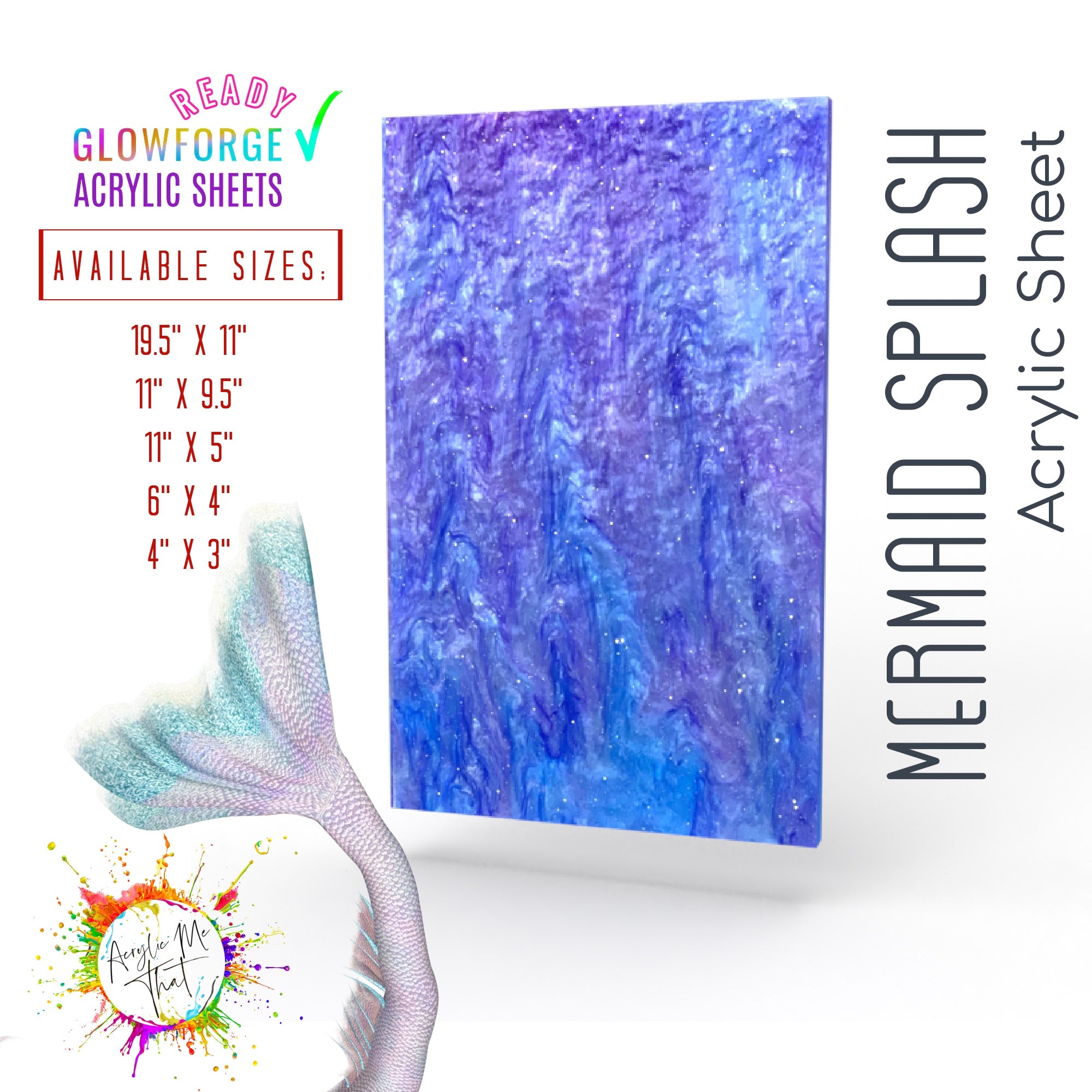 Mermaid Splash  Acrylic Sheet