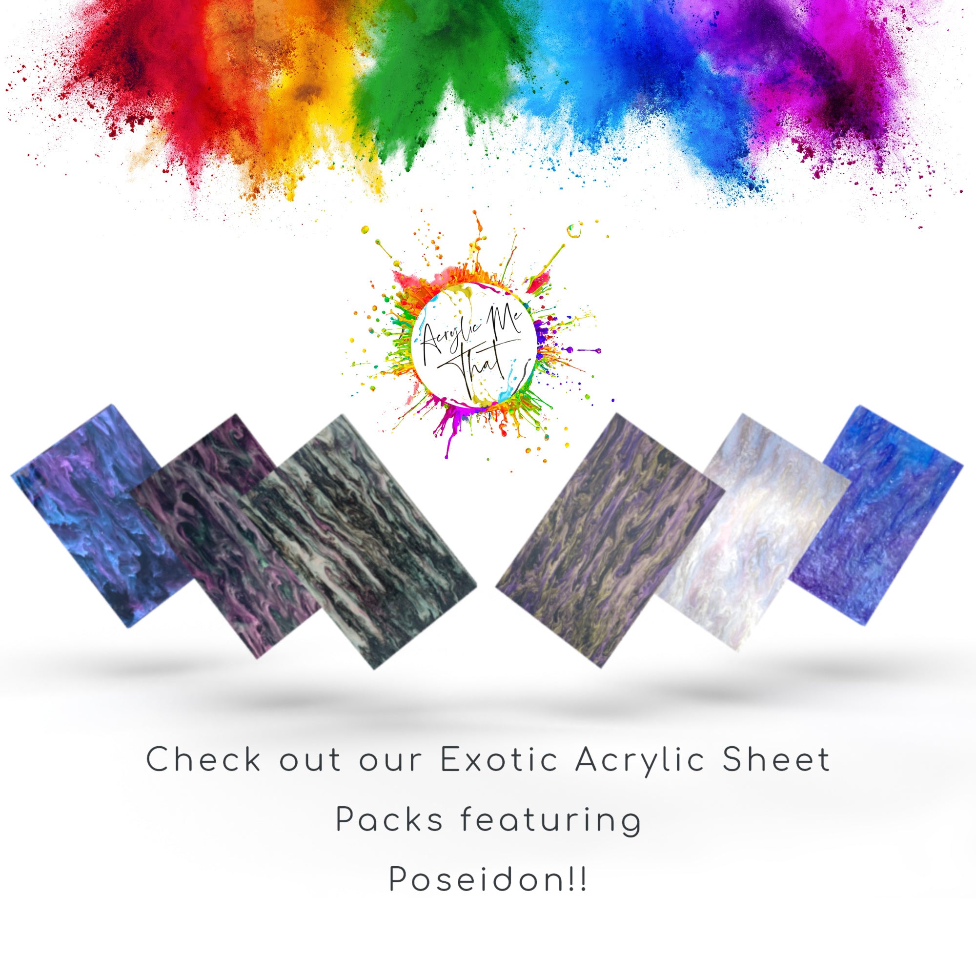 Poseidon Iridescent Marble Pearl Pattern Acrylic Sheet