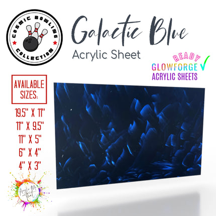 Cast acrylic sheet featuring a smoky blue marble design, ideal for custom projects.