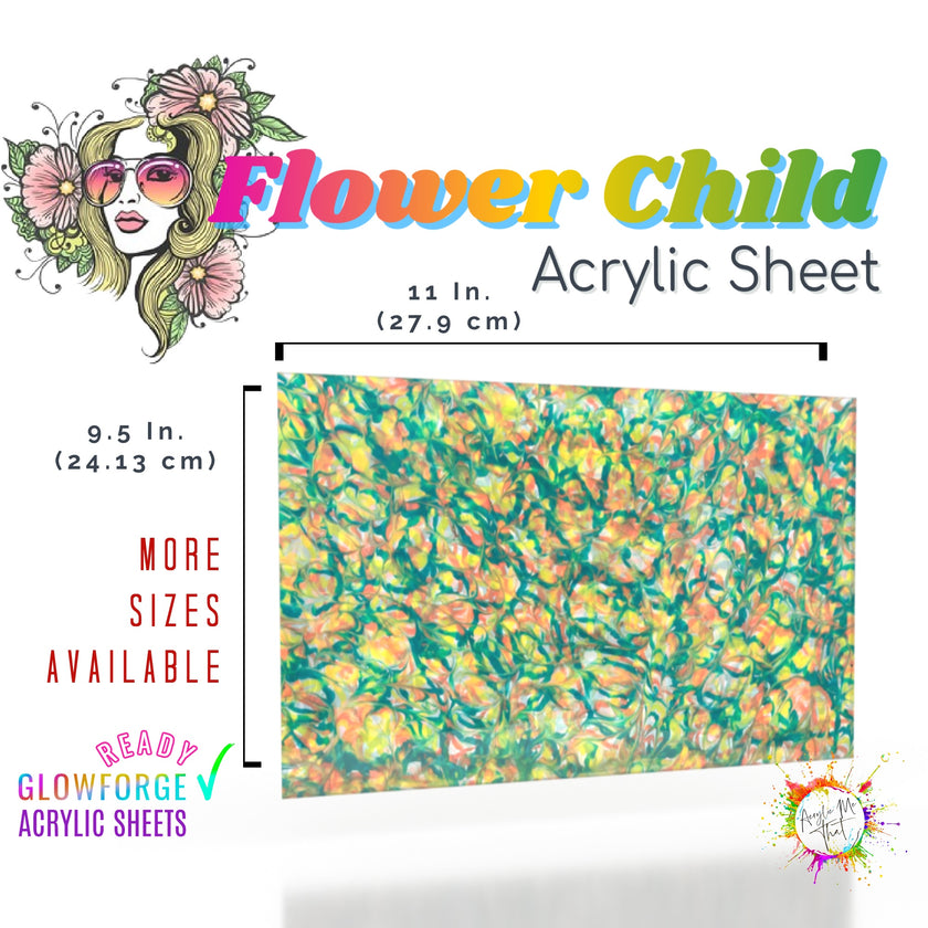 Colorful acrylics for laser cutting and custom crafts, featuring a marble swirl design.