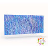 Blue and silver marble plexiglass sheet with glitter, ideal for vibrant and elegant designs.