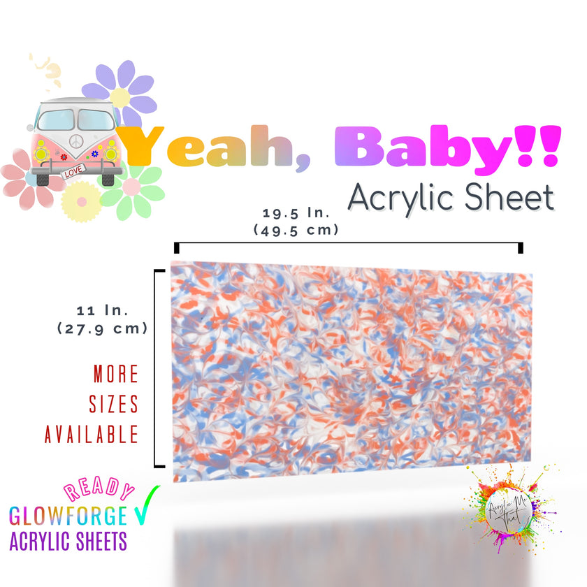 Translucent Pattern Block Sheets Pink White Transparent Pattern Acrylic Sheet - 1/8 in - Marble Swirl ...