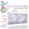 Frosted acrylic pearlescent sheet with a marble effect, ideal for elegant designs.